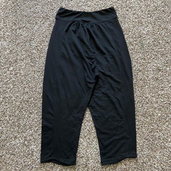 Prana Mindful Movement Harem Pant Women's XL Black Relaxed Mid Rise Tapered Leg - Picture 6 of 13